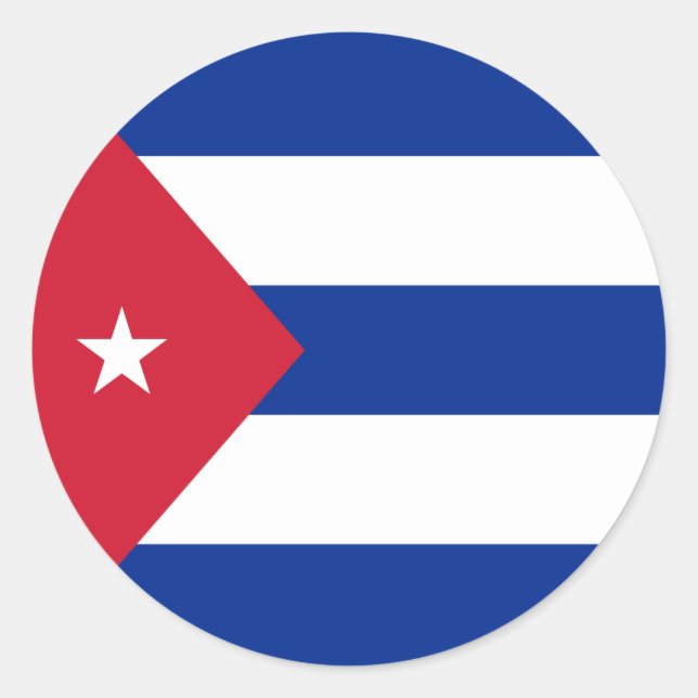 Adesivo Bandeira Cuba (Frente)