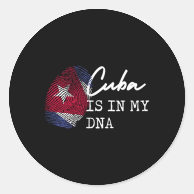 Adesivo Bandeira cubana Dna Cuba (Frente)