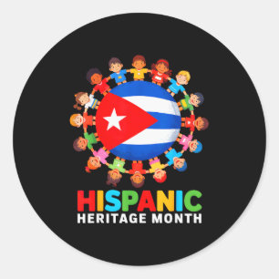 Adesivo Bandeira Cubana Mês da Herança Hispana Cuba Menino