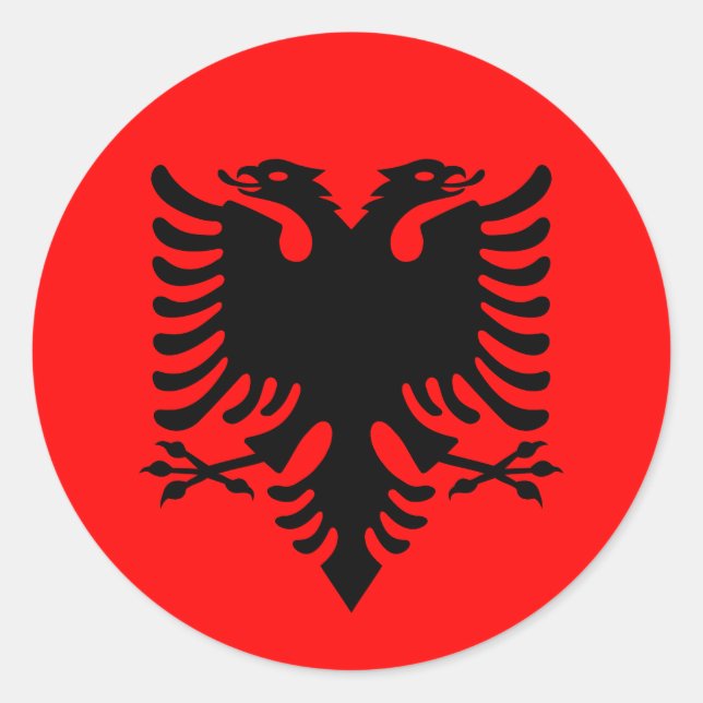 Adesivo Bandeira da Albânia (Frente)
