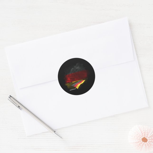 Adesivo bandeira da Alemanha (Envelope)
