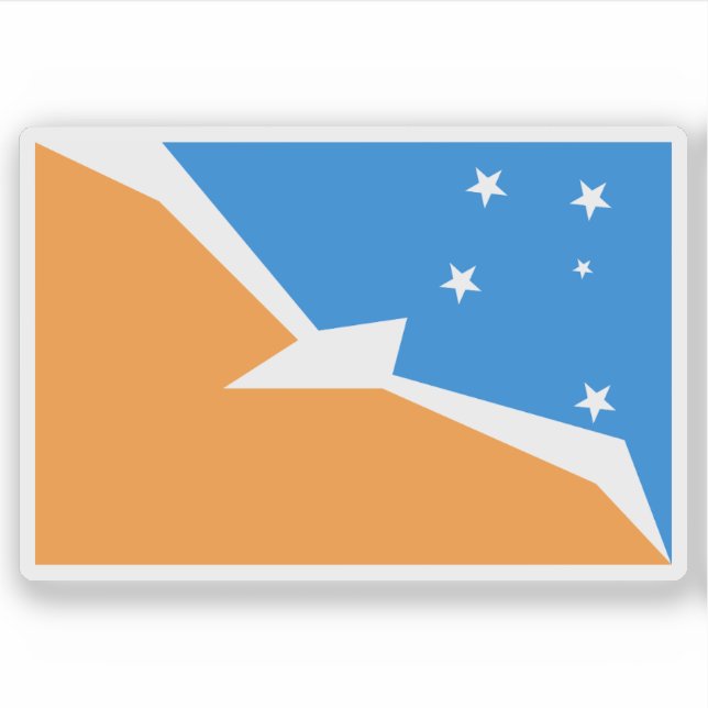 Adesivo Bandeira da Antártica Argentina (Frente)