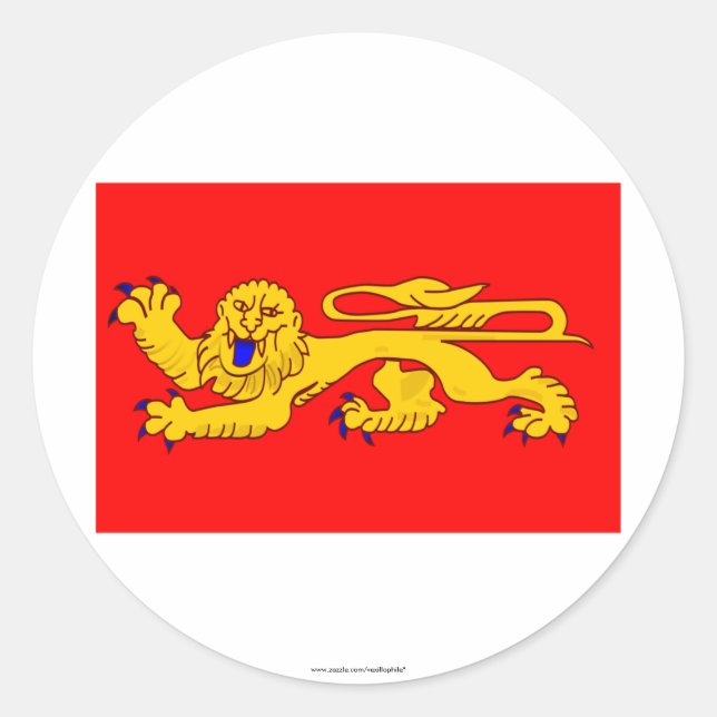 Adesivo Bandeira da Aquitânia (Frente)