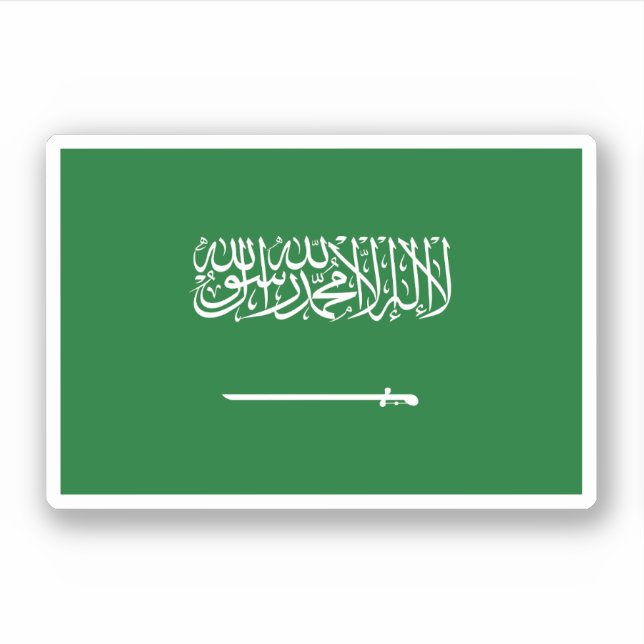 Adesivo Bandeira da Arábia Saudita (Frente)