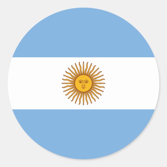 Adesivo Bandeira da Argentina (Frente)