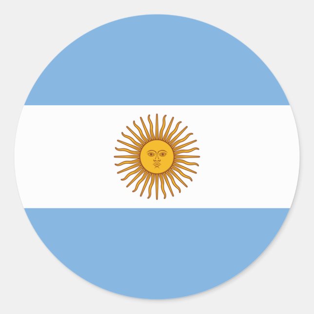 Adesivo Bandeira da Argentina (Frente)