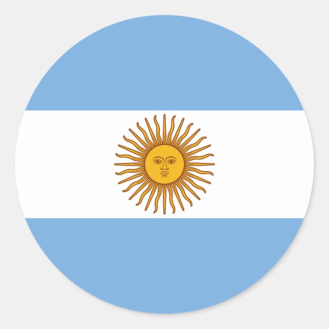 Adesivo Bandeira da Argentina (Frente)