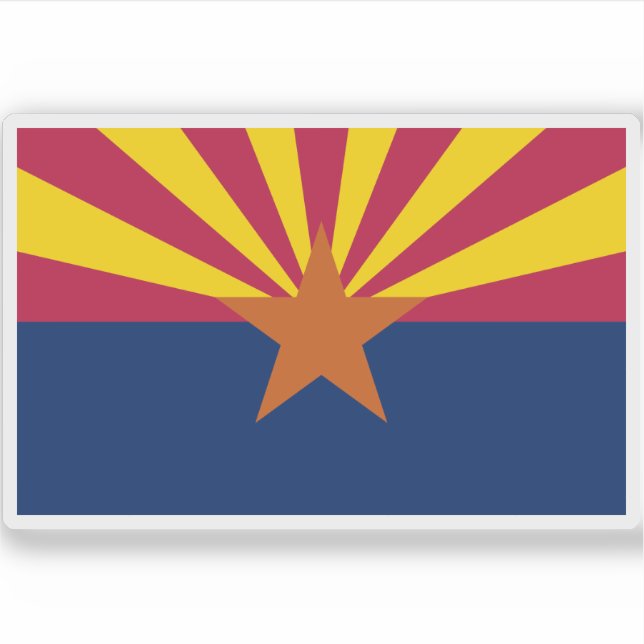 Adesivo Bandeira da Arizona (Frente)