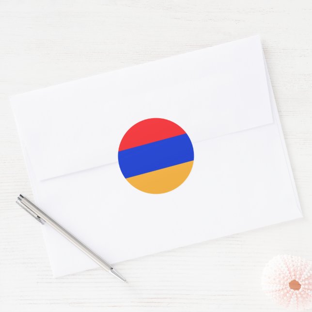 Adesivo Bandeira da Armênia (Envelope)