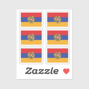 Adesivo Bandeira da Armênia Collection pack de 6