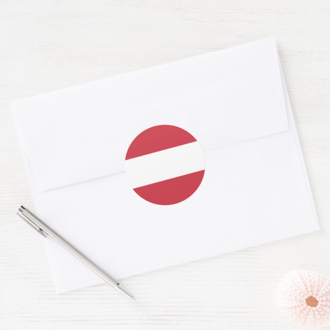 Adesivo Bandeira da Áustria (Envelope)