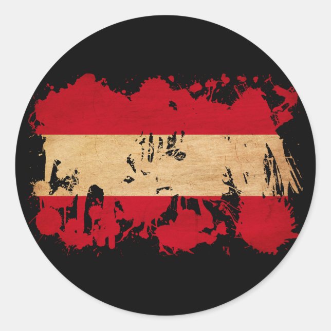 Adesivo Bandeira da Áustria (Frente)