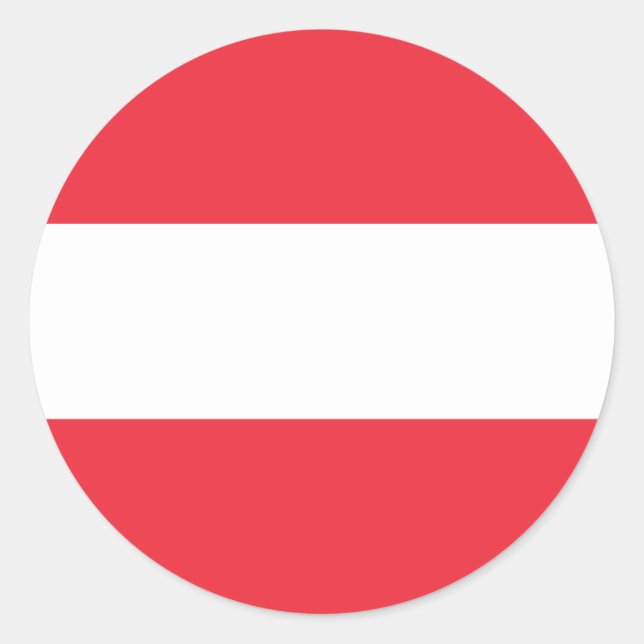 Adesivo Bandeira da Áustria (Frente)
