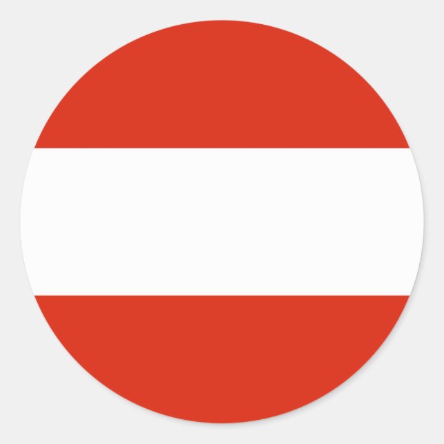 Adesivo Bandeira da Áustria (Frente)