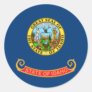 Adesivo Bandeira da Bagagem de Idaho