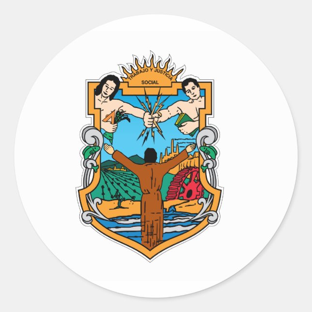 Adesivo Bandeira da Baixa Califórnia (Frente)