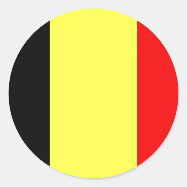 Adesivo Bandeira da Bélgica (Frente)