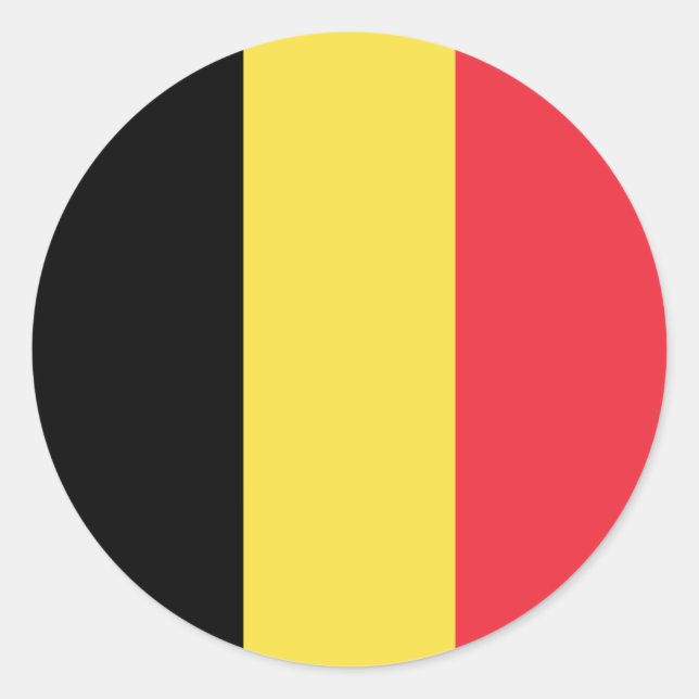Adesivo Bandeira da Bélgica (Frente)
