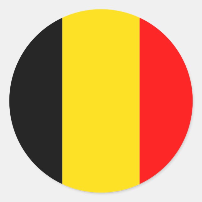 Adesivo Bandeira da Bélgica (Frente)