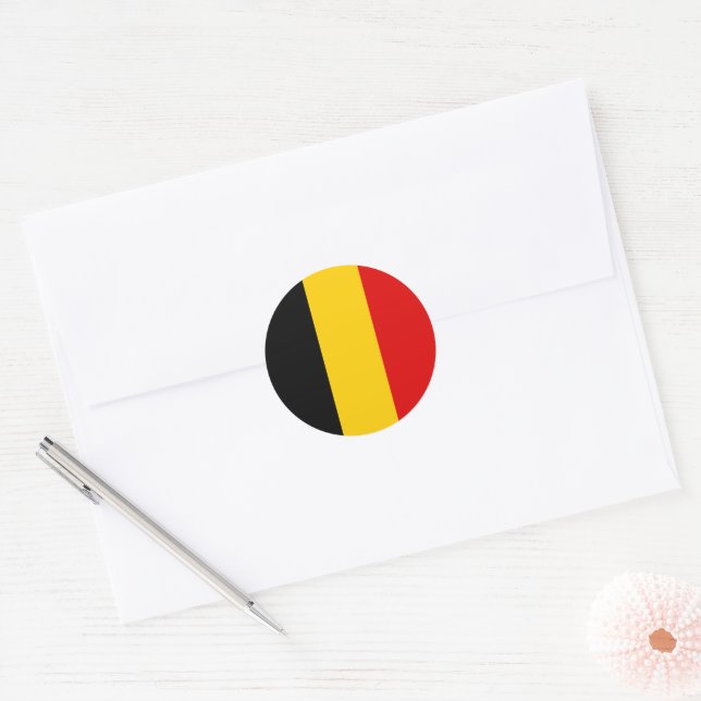 Adesivo Bandeira da Bélgica (Envelope)