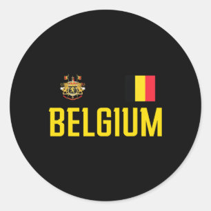 Adesivo Bandeira da Bélgica Belgie Futebol Torcedor de Fut