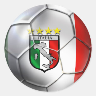 Adesivo Bandeira da bola de futebol de Italia Forza