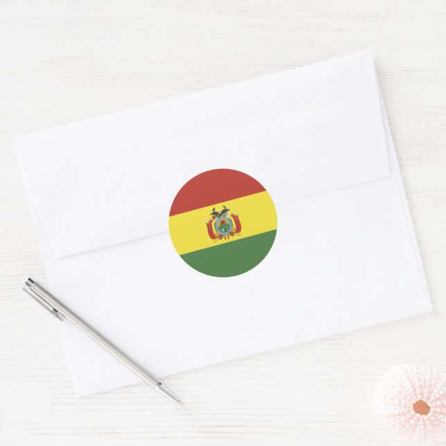 Adesivo Bandeira da Bolívia (Envelope)