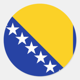Adesivo Bandeira da Bósnia e Herzegovina