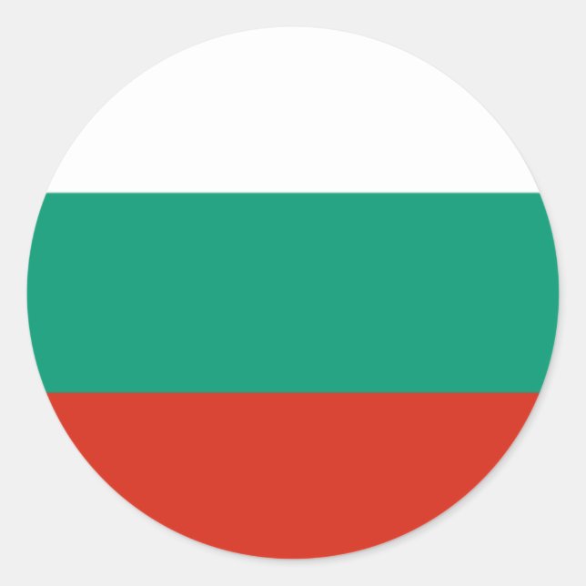Adesivo Bandeira da Bulgária (Frente)