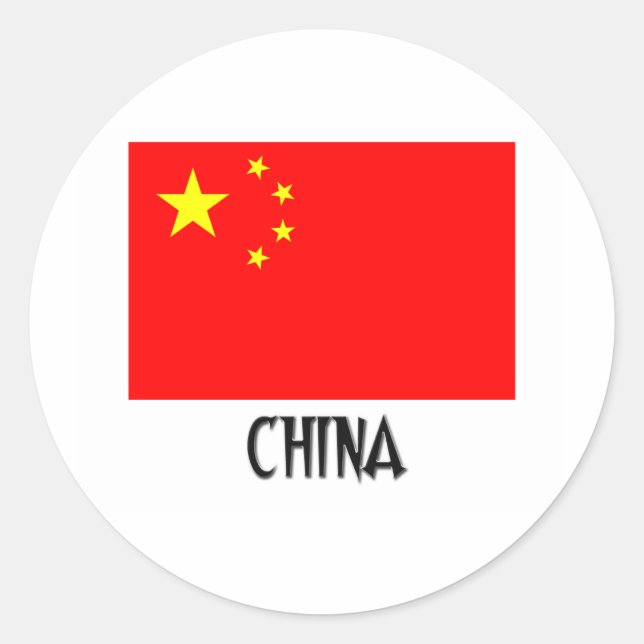 Adesivo Bandeira da China (Frente)