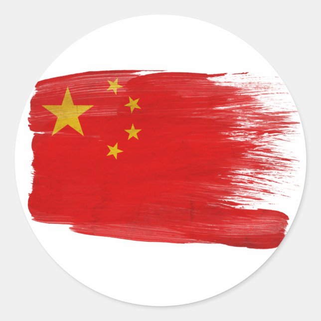 Adesivo Bandeira da China (Frente)
