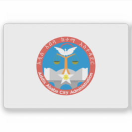 Adesivo Bandeira da cidade de Adis Abeba, Etiópia