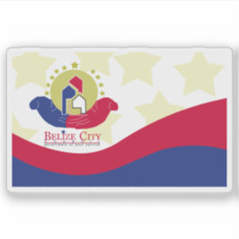 Adesivo Bandeira da Cidade de Belize, Belize