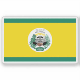 Adesivo Bandeira da cidade de Belmopã, Belize