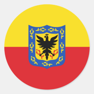 Adesivo bandeira da cidade de bogota