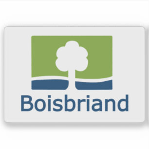 Adesivo Bandeira da cidade de Boisbriand, Quebec, Canadá