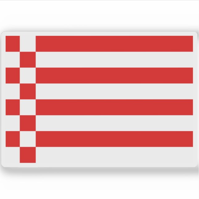 Adesivo Bandeira da cidade de Bremen, Alemanha (Frente)