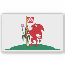 Adesivo Bandeira da cidade de Cardiff, País de Gales
