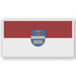 Adesivo Bandeira da cidade de Daugavpils, Letônia