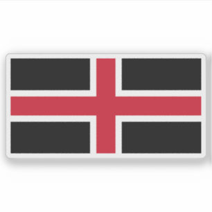 Adesivo Bandeira da cidade de Durham, Inglaterra