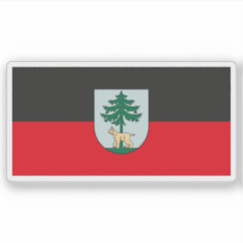 Adesivo Bandeira da cidade de Jēkabpils, Letônia
