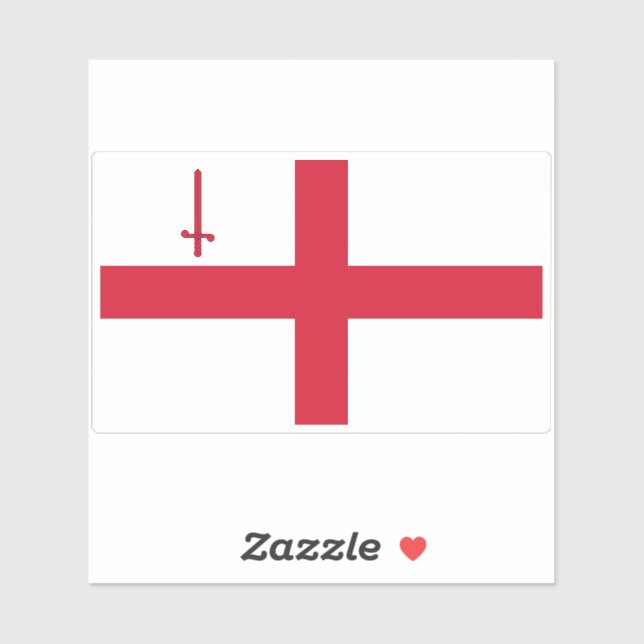 Adesivo Bandeira da cidade de Londres (Folha)