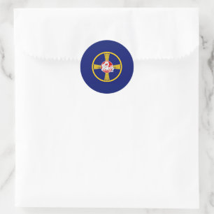 Adesivo Bandeira da Cidade de Omaha (Nebraska)