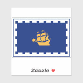 Adesivo Bandeira da cidade de Quebec