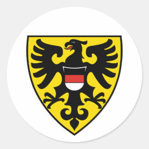 Adesivo bandeira da cidade de Reutlingen alemanha símbolo 