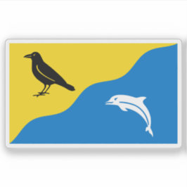 Adesivo Bandeira da cidade de Tywyn, País de Gales