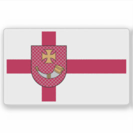 Adesivo Bandeira da cidade de Ventspils, Letônia