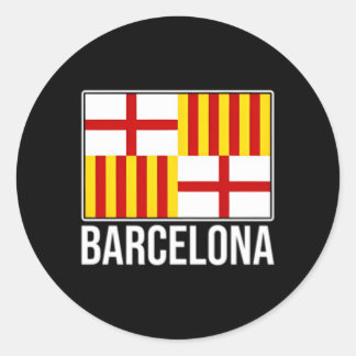 Adesivo Bandeira da Cidade Espanha de Barcelona Catalunha