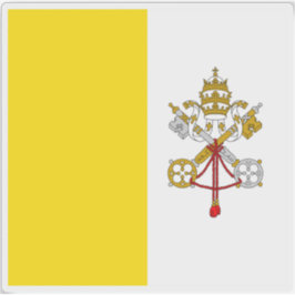 Adesivo Bandeira da Cidade Vaticano (2001-2023)