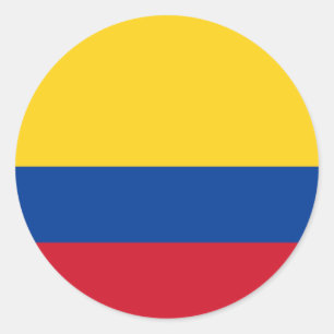 Adesivo Bandeira da Colômbia